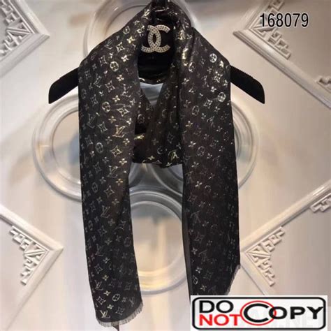 fake black louis vuitton scarf